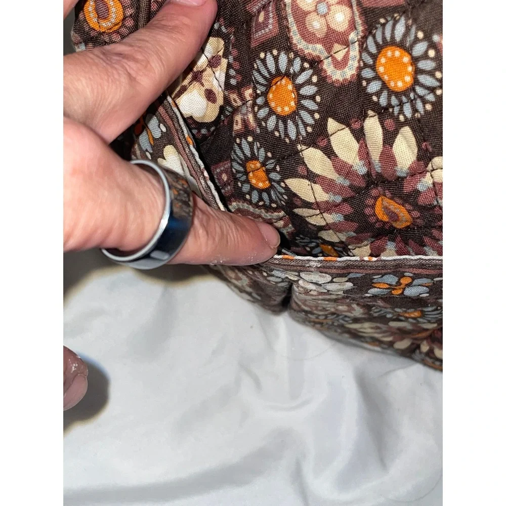 Vera Bradley Retired Canyon Quilted Crossbody Bag Floral Hobo Shoulder Purse